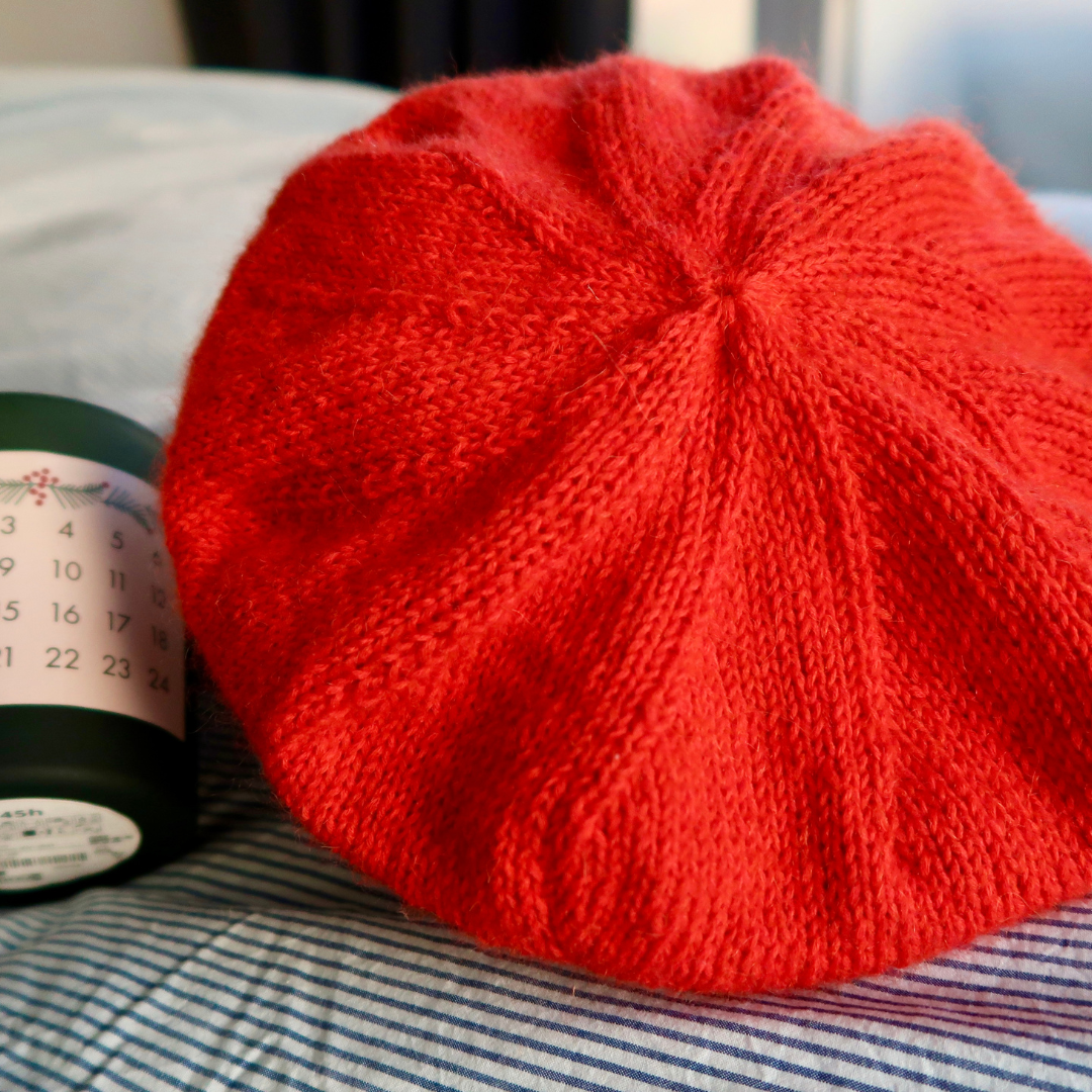 CHRISTMAS BERET | Easy Knitting Pattern