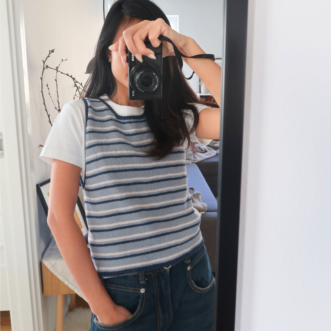 STRIPE LOVER TOP | Easy Knitting Pattern