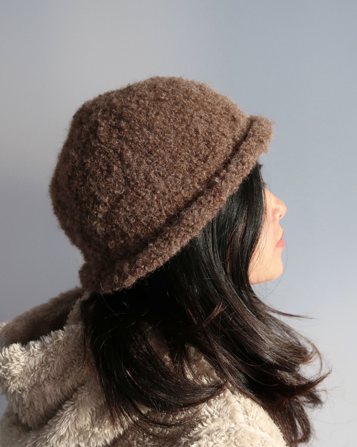 FLUFFY BUCKET HAT | Easy Knitting Pattern