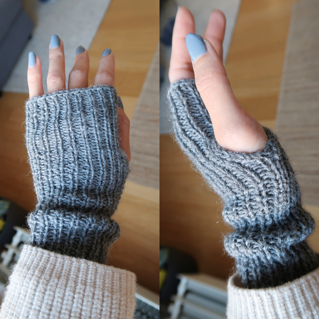 SIMPLE FINGERLESS GLOVES| Easy Knitting Pattern