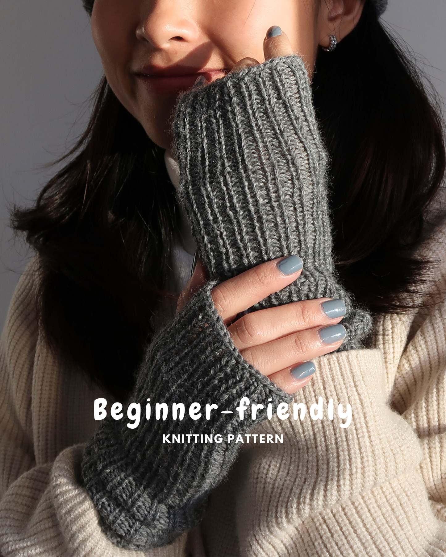 EASY PEASY Fingerless Gloves | Easy Knitting Pattern