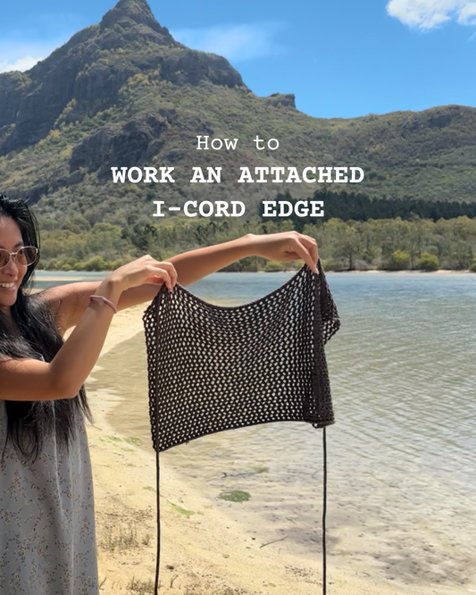 How to Work an Attached I-Cord Edge