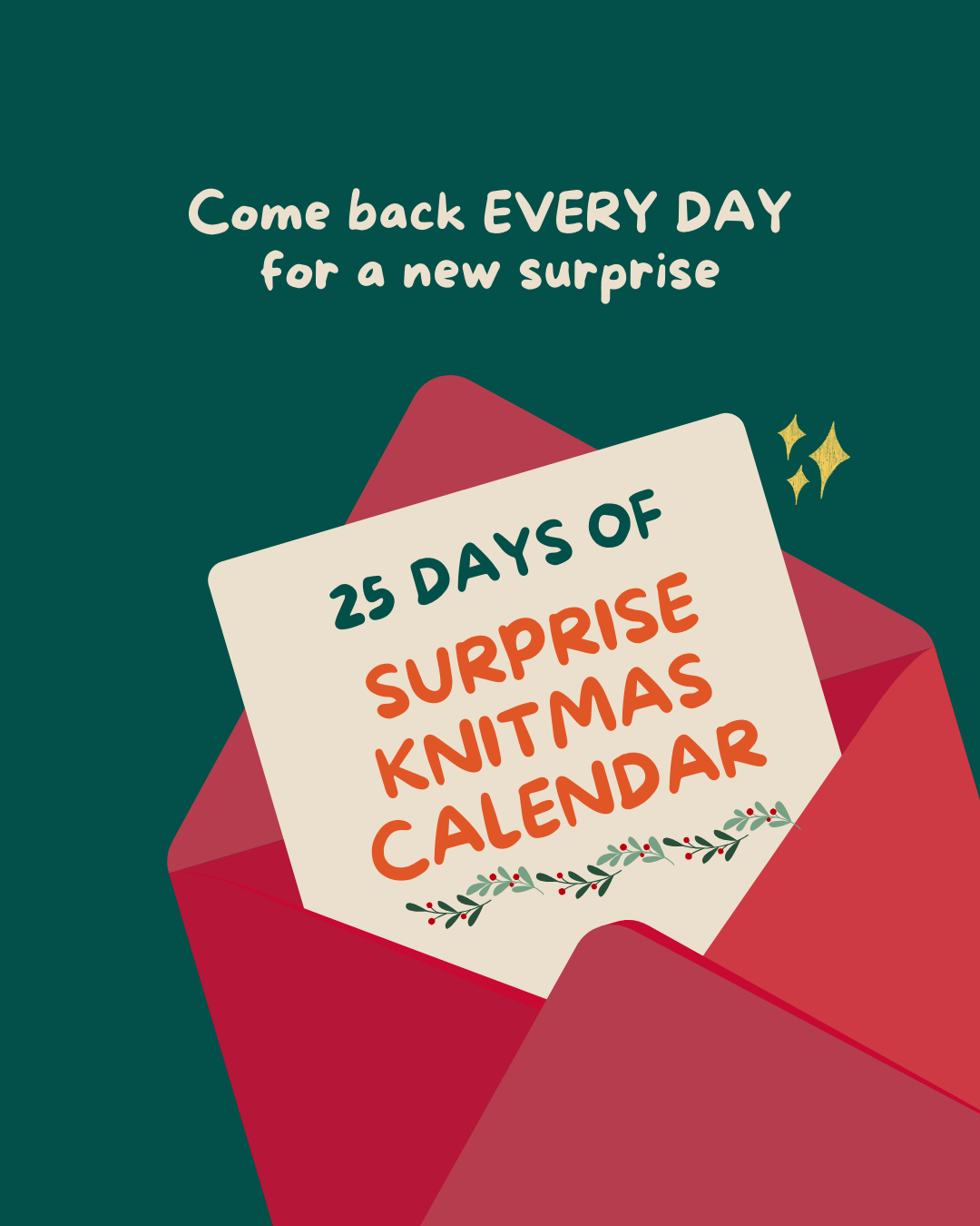 🎄 25 DAYS SURPRISE KNITMAS CALENDAR 🎁
