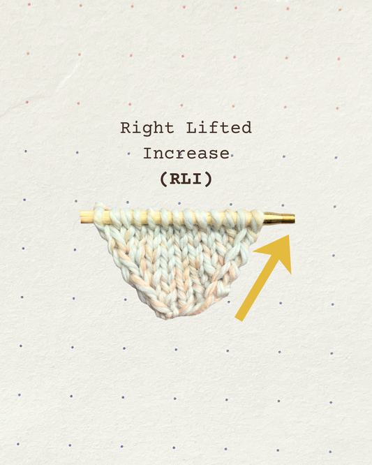 How to RLI (Right Lifted Increase) | My Favorite Invisible Increase