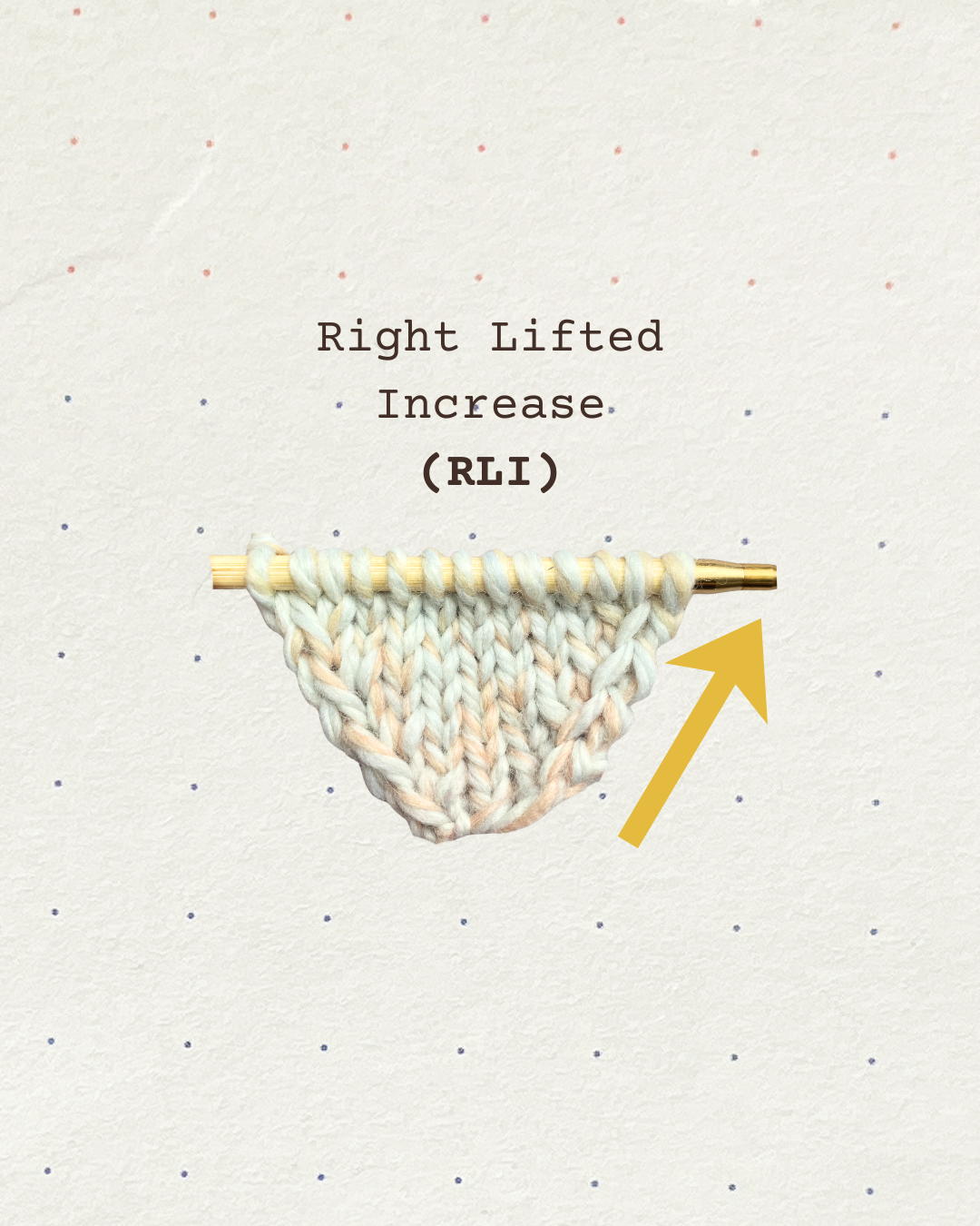 How to RLI (Right Lifted Increase) | My Favorite Invisible Increase ...