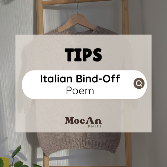 Italian Bind Off Poem | Easy Way to Remember