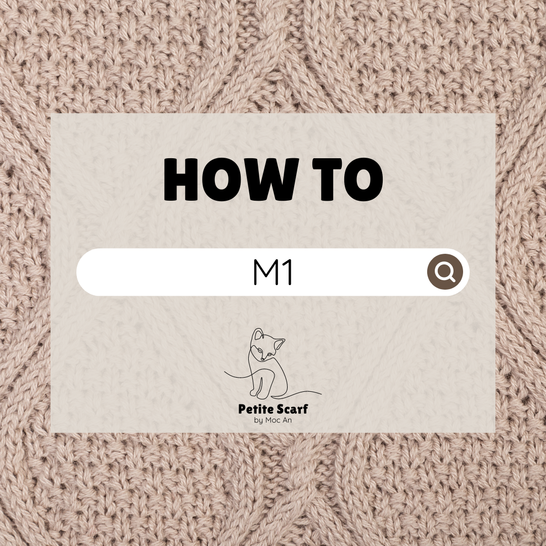 Easy M1 Increase – Knit into the Back of the Stitch Below