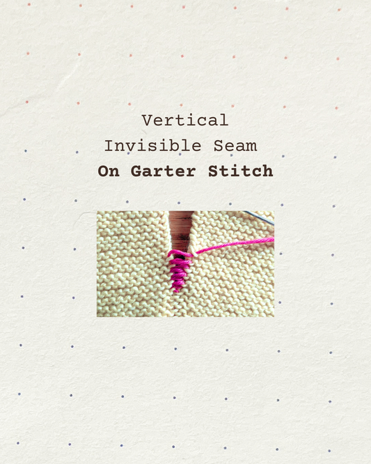 How to Seam Garter Stitch with a Vertical Seam