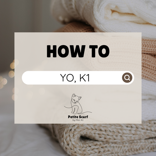 YO, K1 (Yarn Over, Knit 1) at the beginning of the row