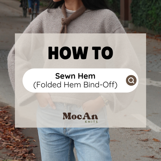 How to Sewn Hem (Folded Hem Bind Off) | Neat & Professional Finish