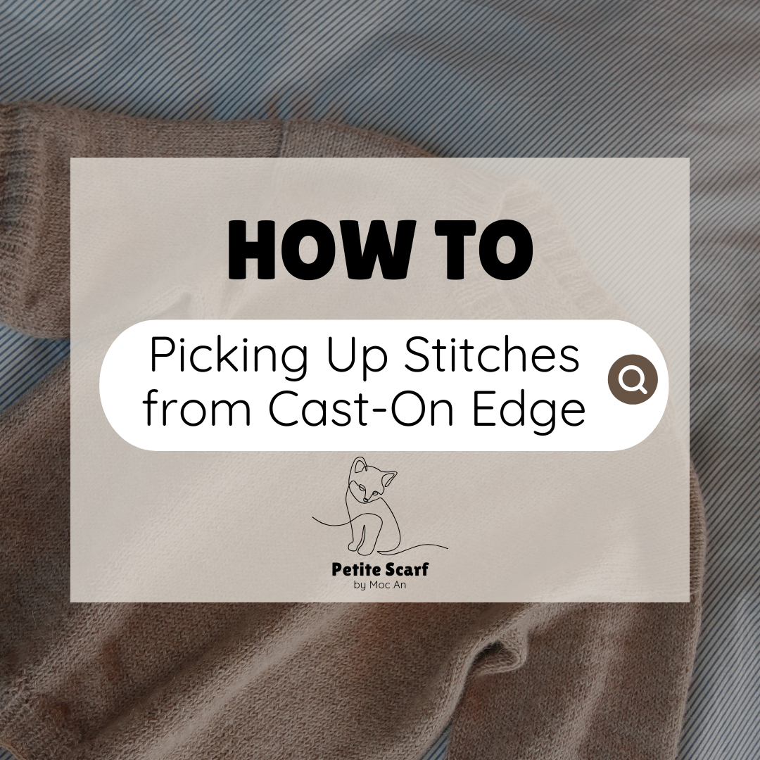 How to Pick Up Stitches from the Cast-On Edge