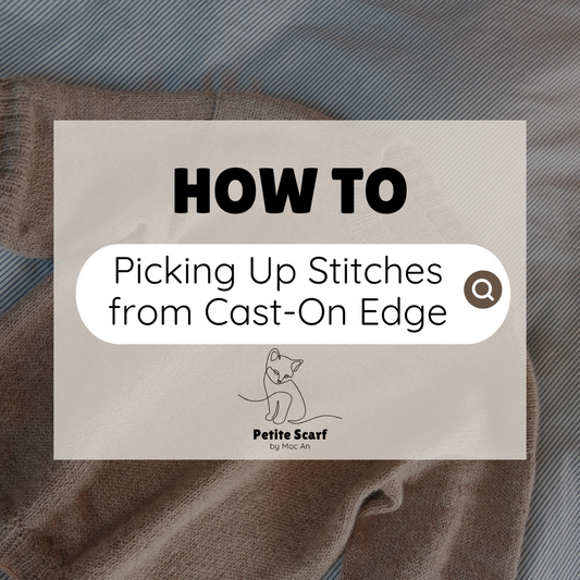 How to Pick Up Stitches from the Cast-On Edge