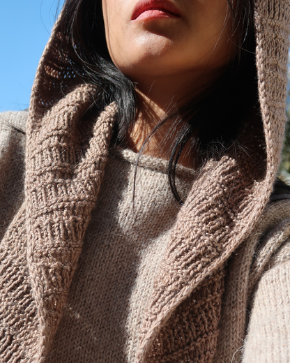 HEDGE Hooded Scarf  | Easy Knitting Pattern