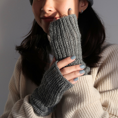 SIMPLE FINGERLESS GLOVES| Easy Knitting Pattern