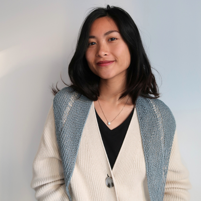 BLUE LACY SCARF | Easy Knitting Pattern