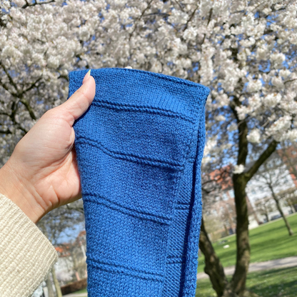 MARINE SCARF | Easy Knitting Pattern