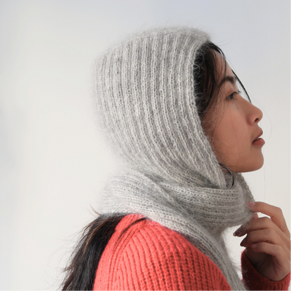 MY FAVORITE HOODED SCARF  | Easy Knitting Pattern
