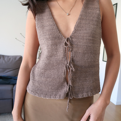 CLARA VEST | Easy Knitting Pattern
