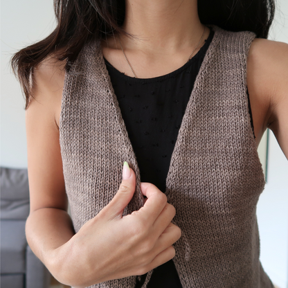 CLARA VEST | Easy Knitting Pattern