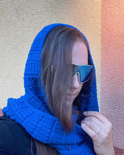HEDGE Hooded Scarf  | Easy Knitting Pattern