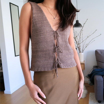 CLARA VEST | Easy Knitting Pattern