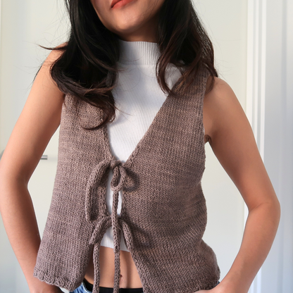 CLARA VEST | Easy Knitting Pattern