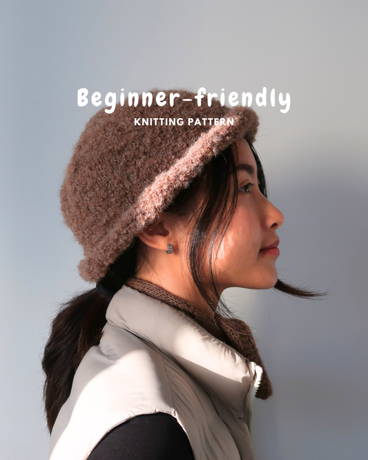 FLUFFY BUCKET HAT  | Easy Knitting Pattern