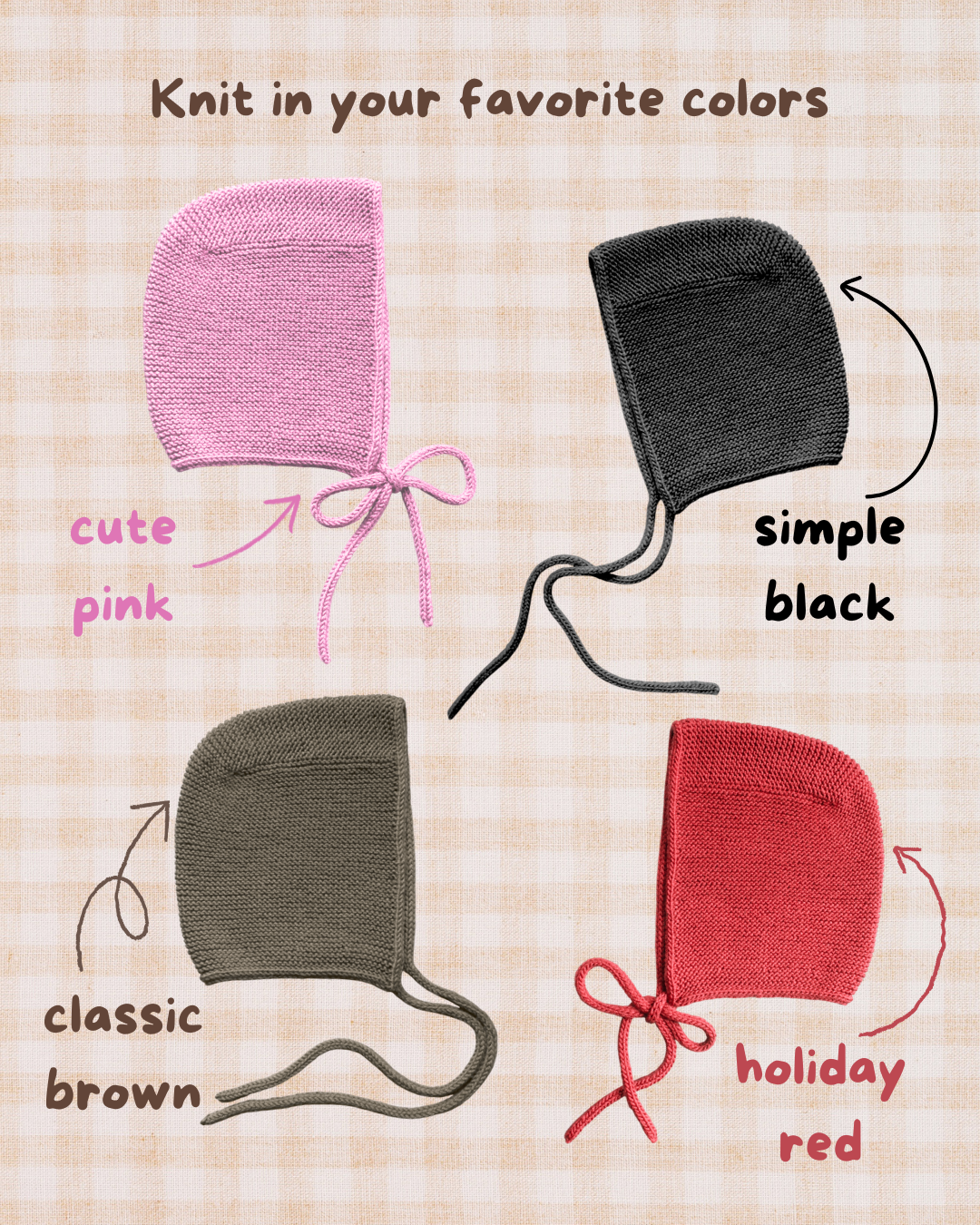 EASY PEASY BONNET  | Easy Knitting Pattern