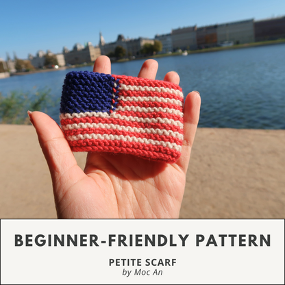 AMERICAN FLAG WRISTBAND | Free Knitting Pattern