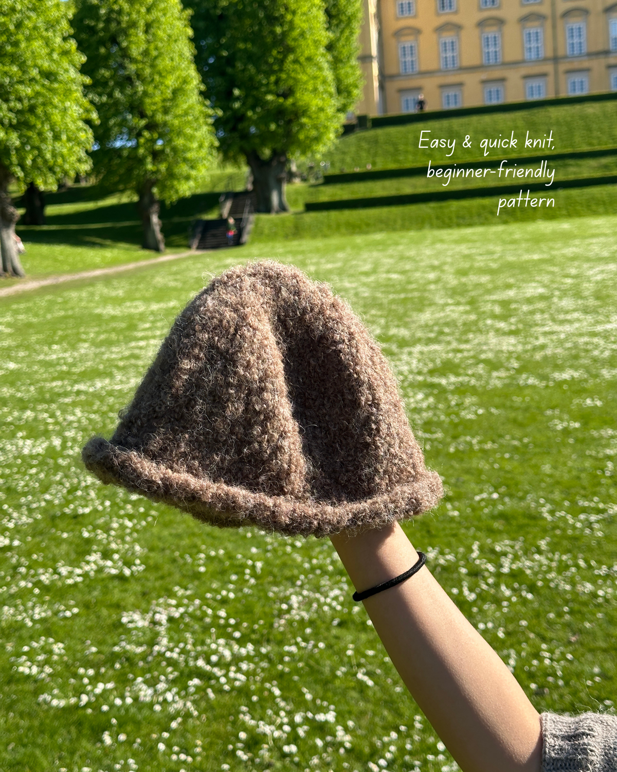 FLUFFY BUCKET HAT  | Easy Knitting Pattern