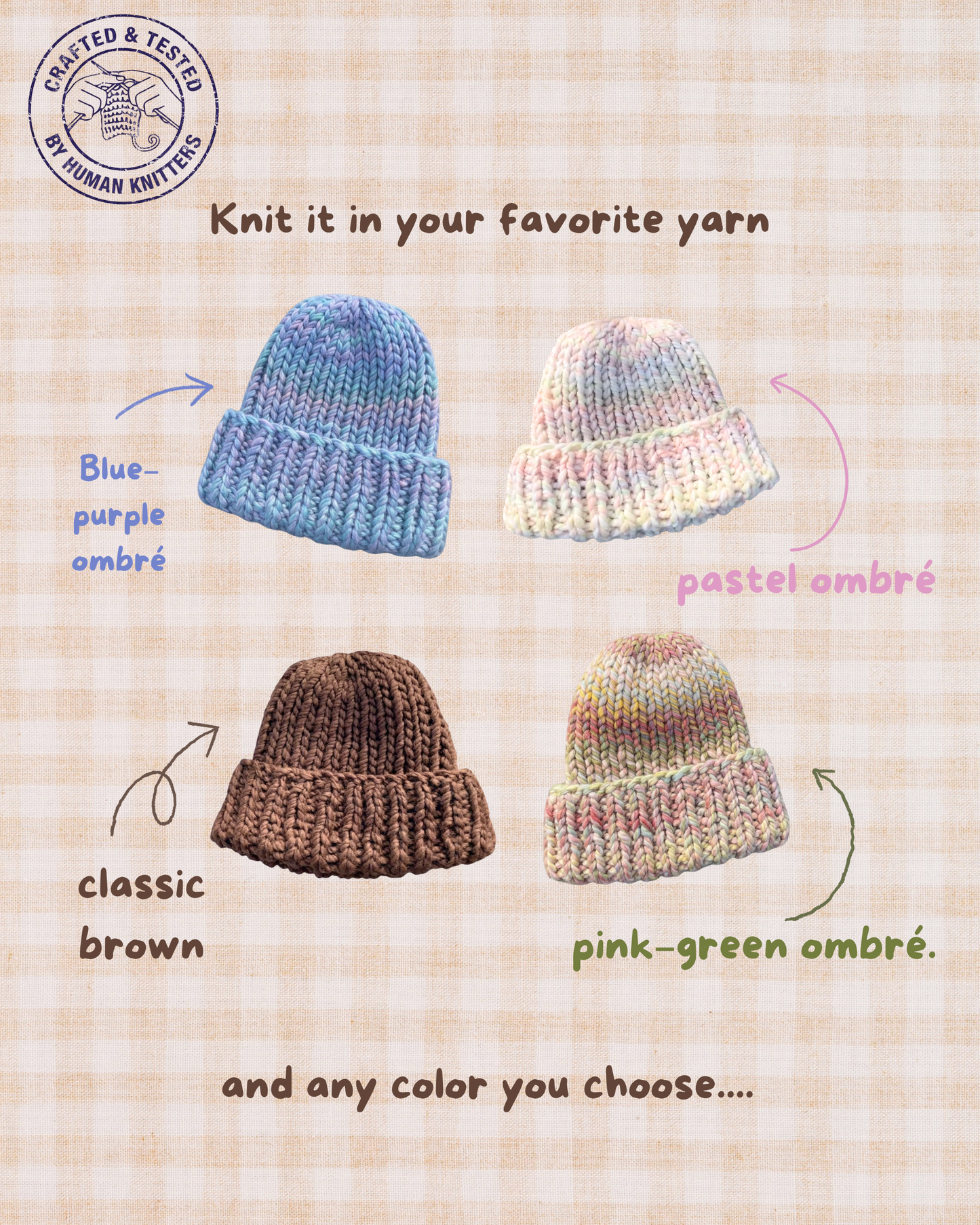 BIG HUG Beanie | Easy Knitting Pattern