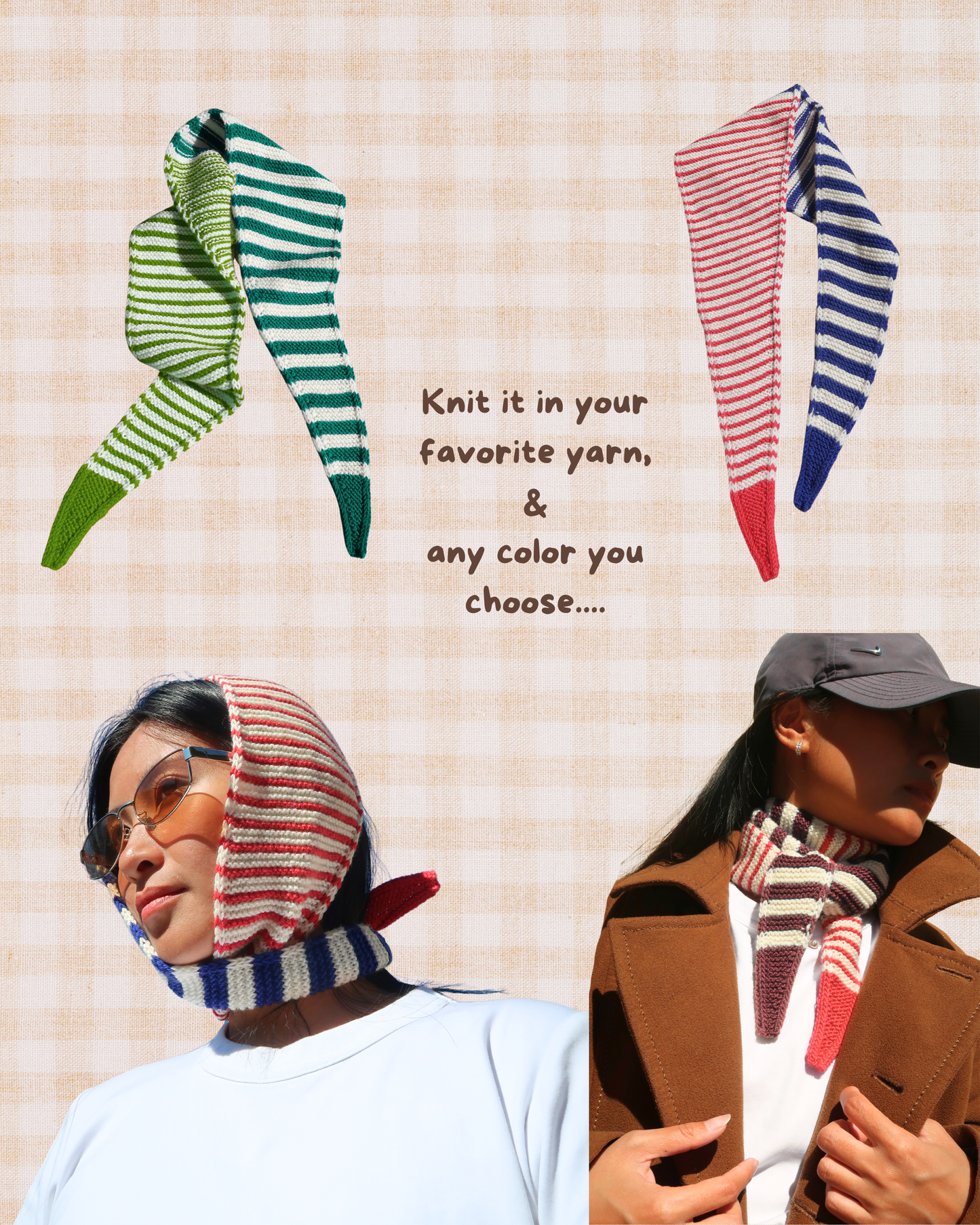 MY FAVORITE STRIPES Scarf  | Easy Knitting Pattern