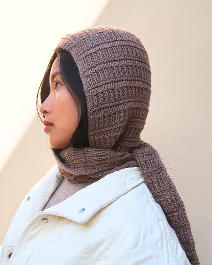 HEDGE Hooded Scarf  | Easy Knitting Pattern