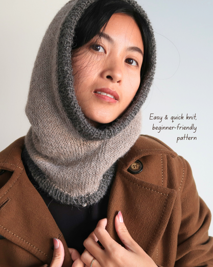 EVERYDAY HOOD | Easy Knitting Pattern