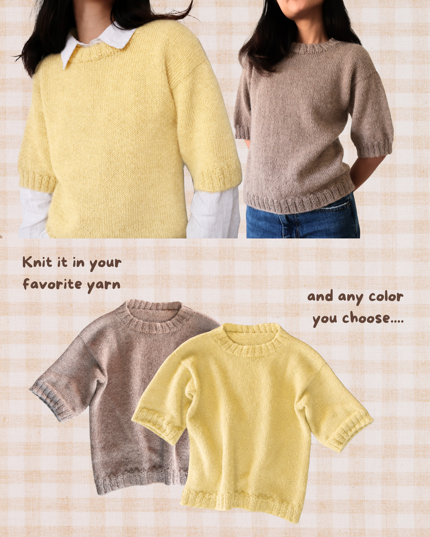LUNA TEE | Easy Knitting Pattern