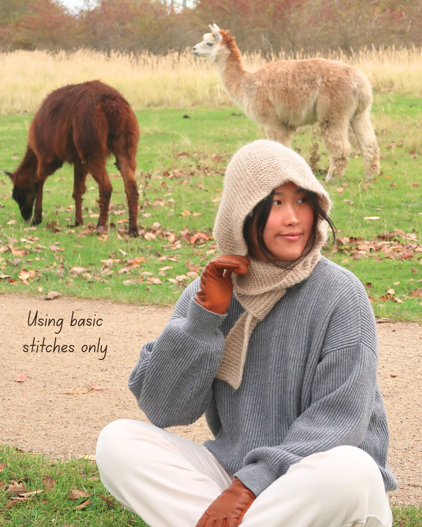 COMFY WEEKEND HOODED SCARF  | Easy Knitting Pattern