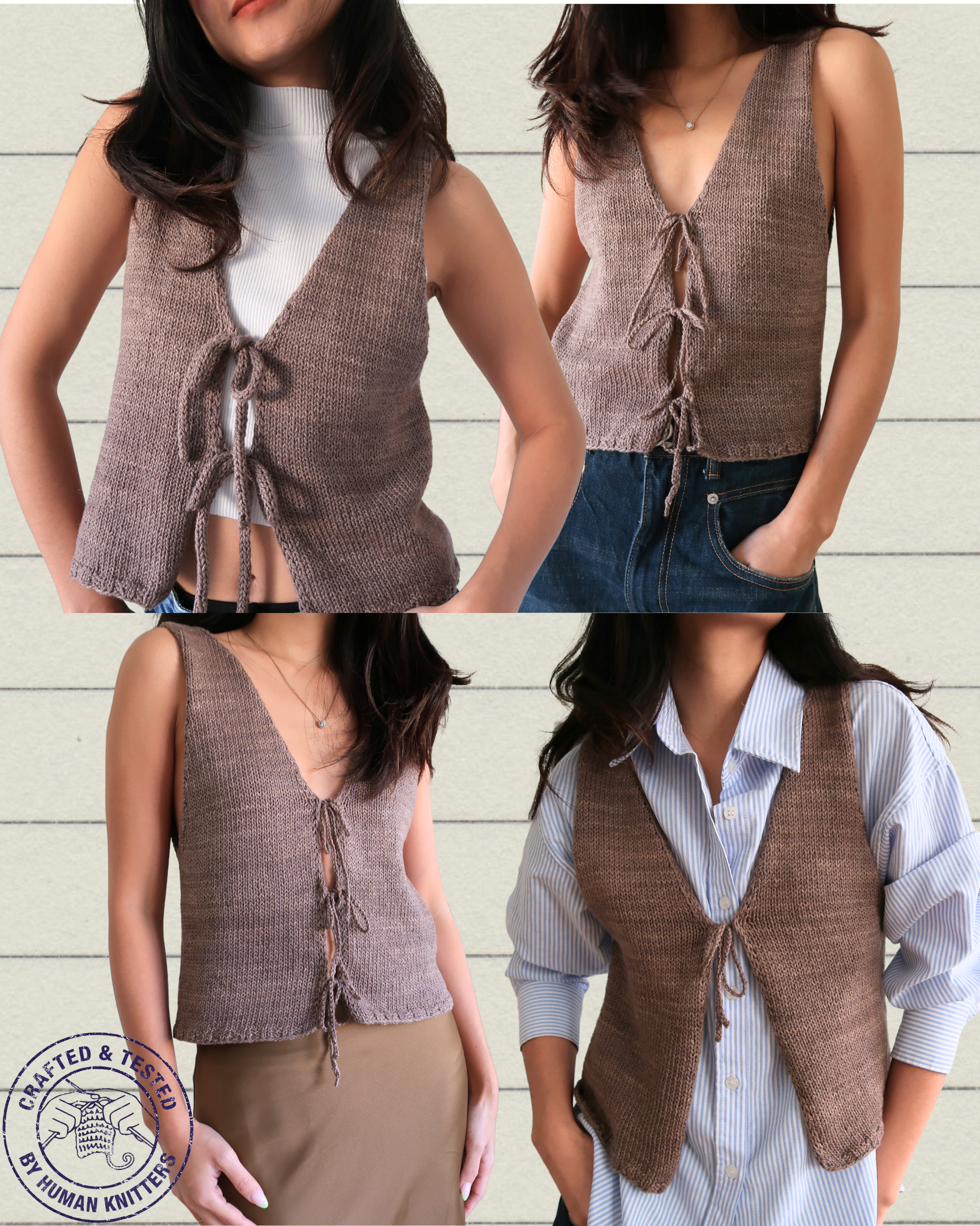 CLARA VEST | Easy Knitting Pattern