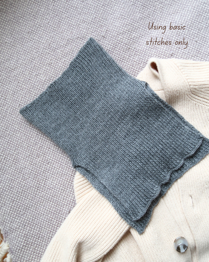 EASY PEASY Neck Warmer  | Easy Knitting Pattern