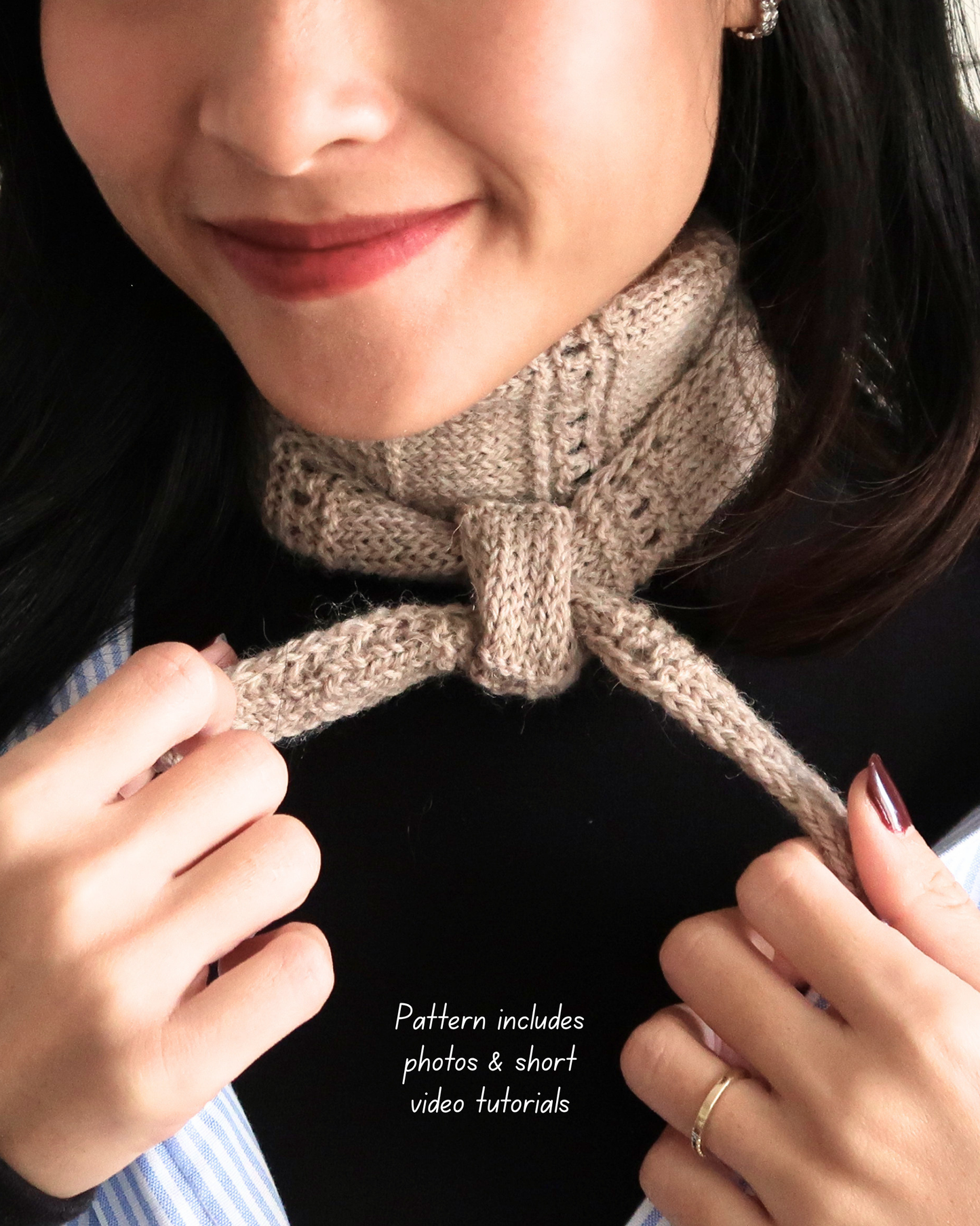 MAGGIE SCARF  | Easy Knitting Pattern