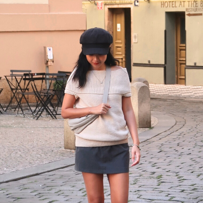 IVY OFF-SHOULDER TEE | Easy Knitting Pattern