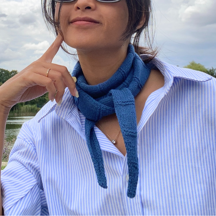 MARINE SCARF | Easy Knitting Pattern
