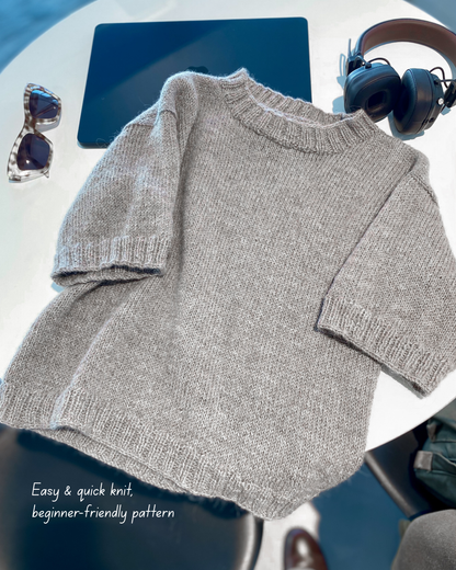 LUNA TEE | Easy Knitting Pattern