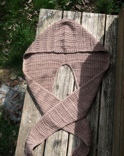 HEDGE Hooded Scarf  | Easy Knitting Pattern