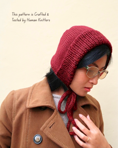 THE COTTAGE Bonnet  | Easy Knitting Pattern