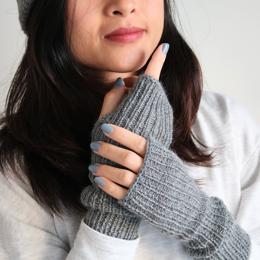 SIMPLE FINGERLESS GLOVES| Easy Knitting Pattern