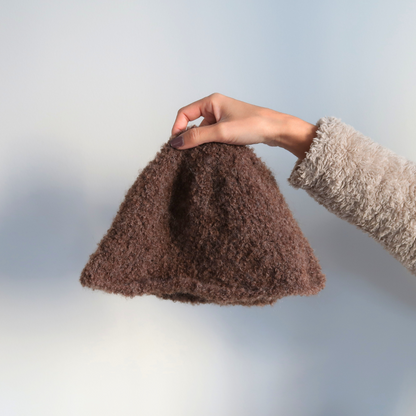 FLUFFY BUCKET HAT  | Easy Knitting Pattern