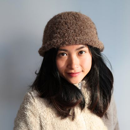 FLUFFY BUCKET HAT  | Easy Knitting Pattern