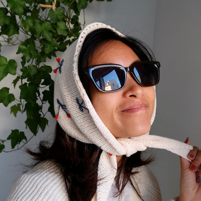 PETITE CHERRIES SCARF | Easy Knitting Pattern