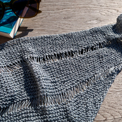 BLUE LACY SCARF | Easy Knitting Pattern