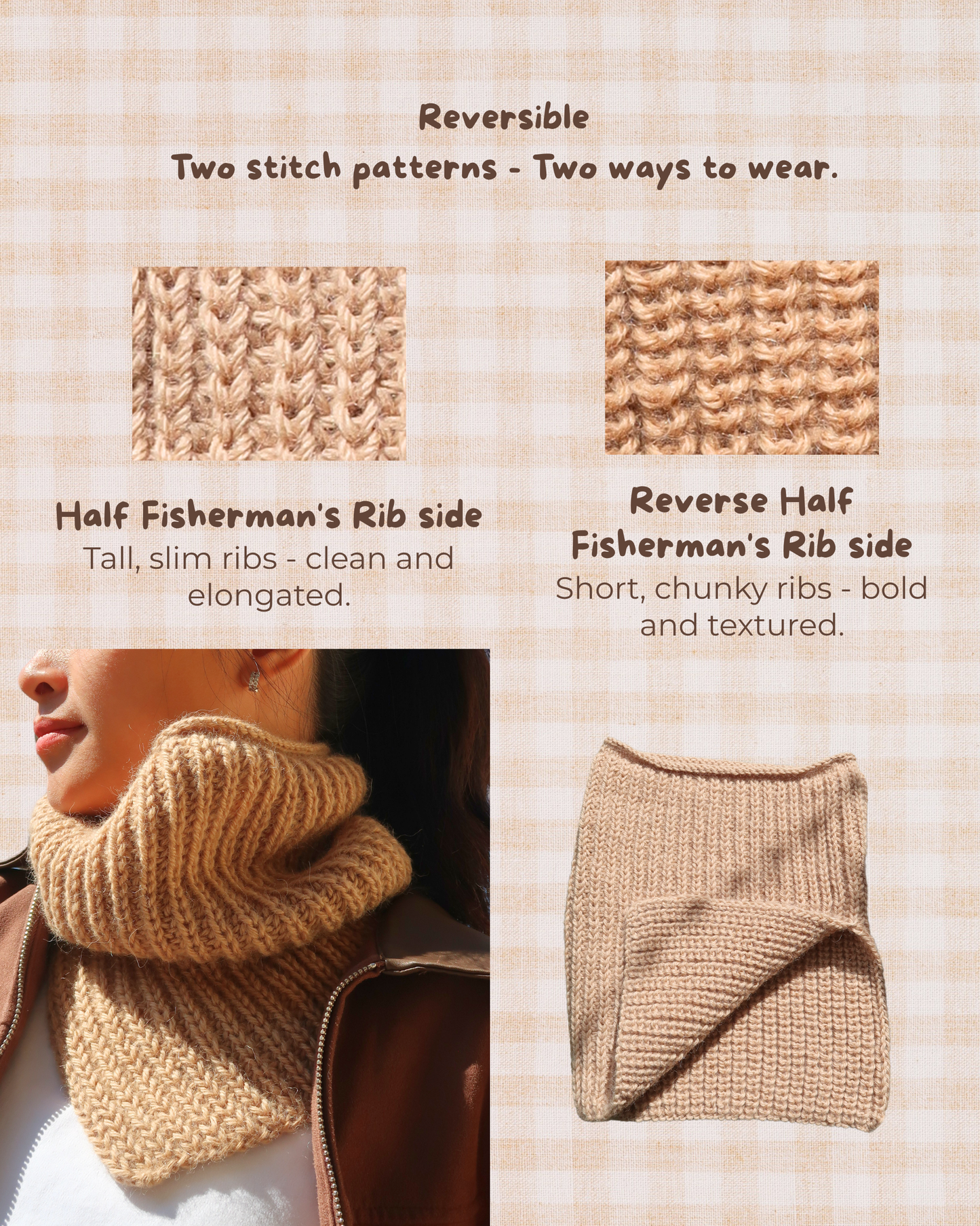 SUNDAY DUO Cowl | Easy Knitting Pattern